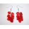 Earrings Red leaves