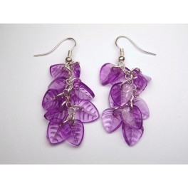 Earrings Red leaves Earrings Red leaves