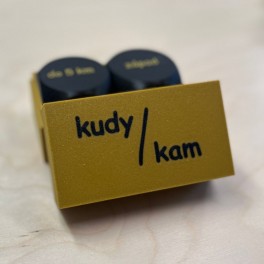 Cestovní kostky Kudy/Kam - modrobílé Cestovní kostky Kudy/Kam - modrobílé